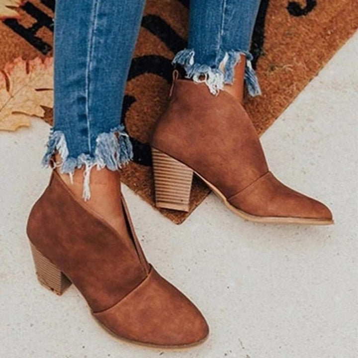 Ankle Boots | Block Heel | Pointed Toe | Heeled Boots | Women&