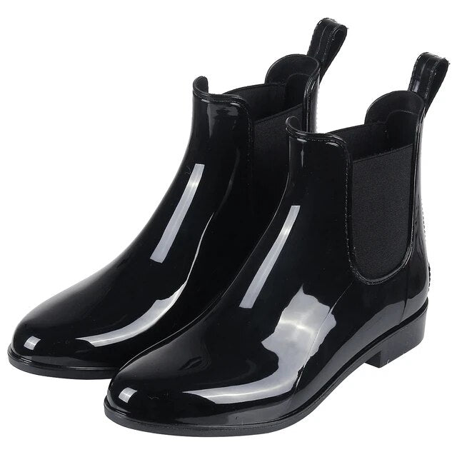 Chelsea Boots | Slip-On | Shiny | Waterproof Boots | Women&