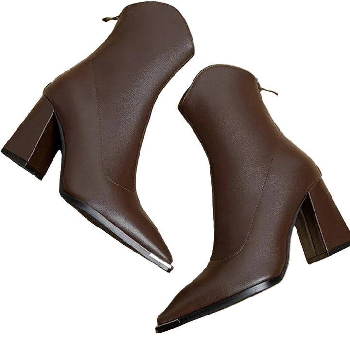 Heeled Boots | Block Heel | Pointed Toe | Ankle Boots | Women&