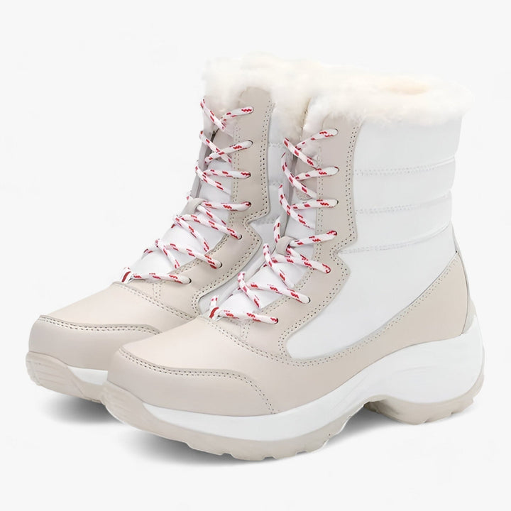 Snow Boots | Lace-Up | Non-Slip | Fur Lined Boots | Women&