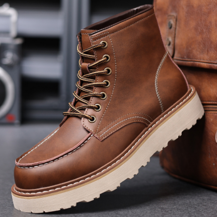 Winter Boots | Thick Sole | Lace-Up | Ankle Boots | Men&
