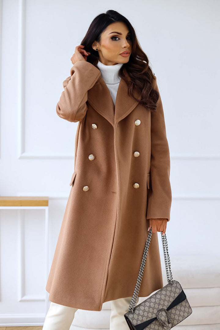Wool-look Coat - Women&
