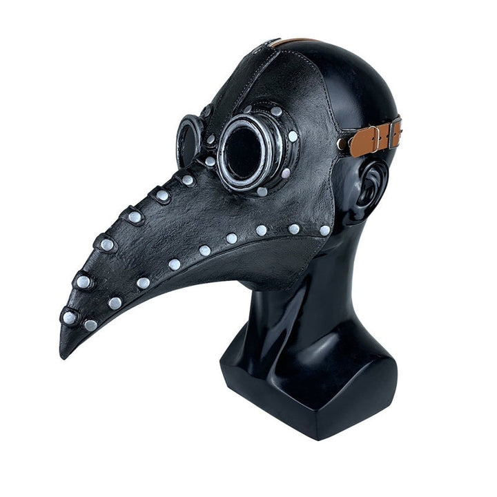 Riveted Plague Doctor Mask | Goggle Eyes | Buckle Strap