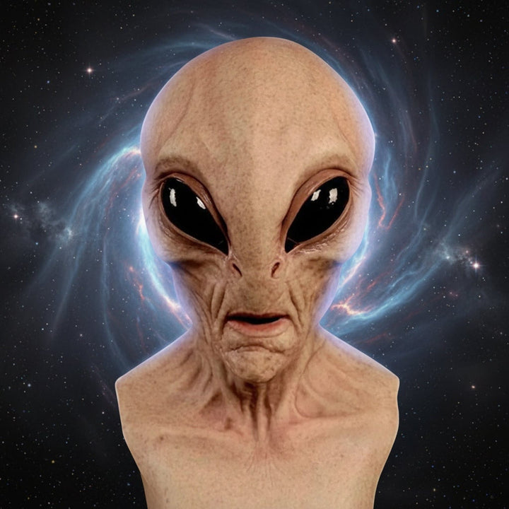 Alien Mask | Latex | Full Head with Neck Piece | Big Eyes
