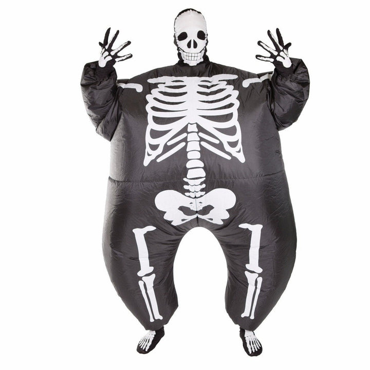 Inflatable Skeleton Costume | Adult | Built-In Fan