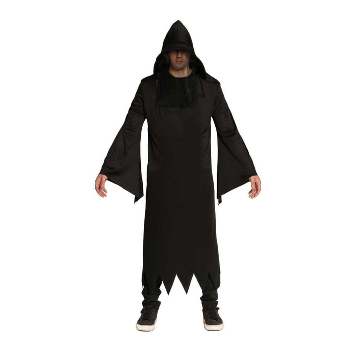 Grim Reaper Robe | Hooded | Mesh Face Veil | Black