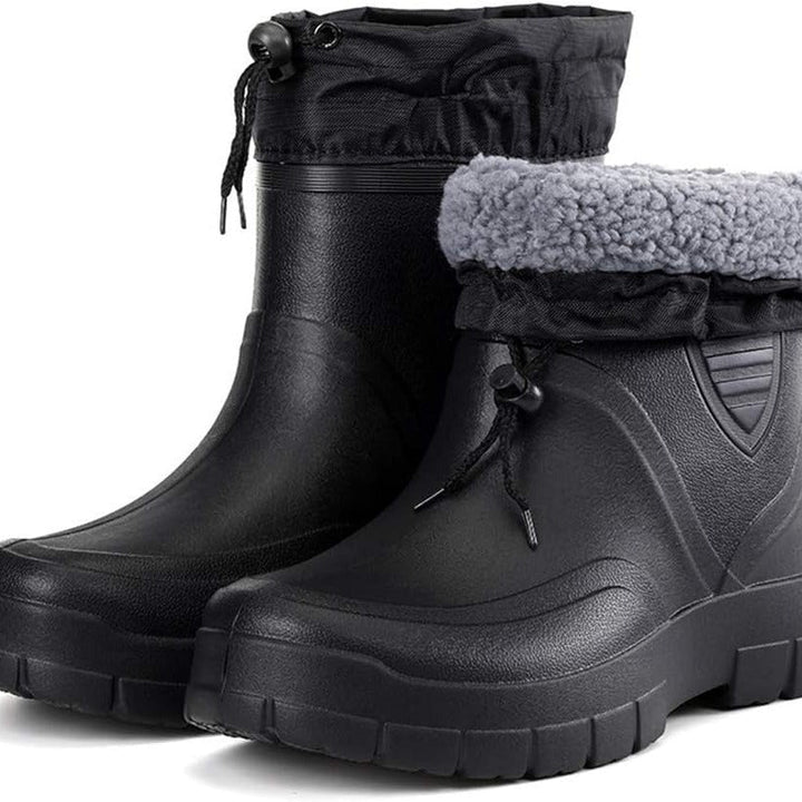 Thermal wellies with warm lining in black, product photo
