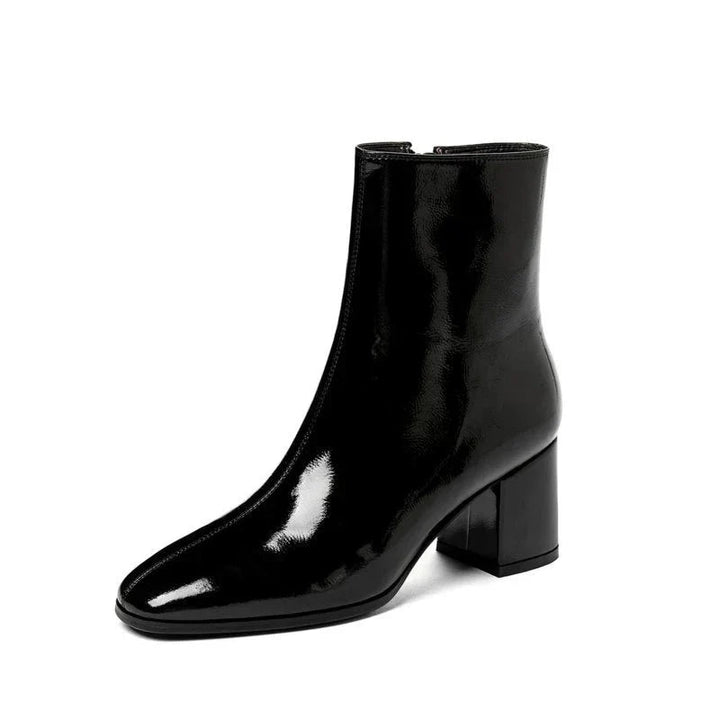 Heeled Boots | Ankle | Mid-Heel | Patent Leather Boots | Women&
