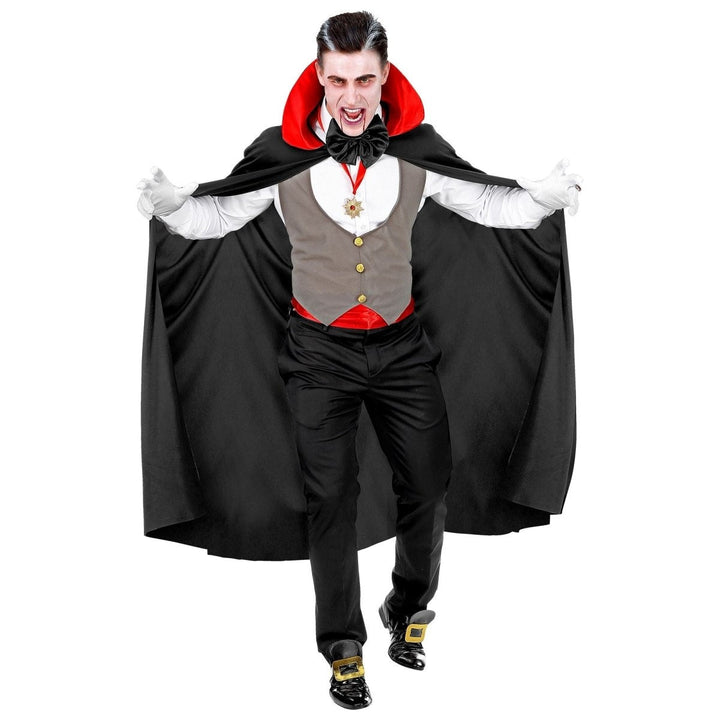Vampire Costume Grey | Waistcoat | Cummerbund | Cape | Bow Tie
