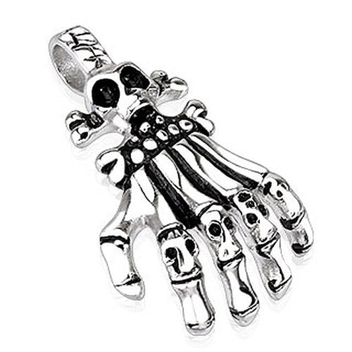 Skeleton Hand Pendant | Skull | Stainless Steel | Chain Not Included