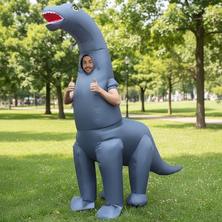 Inflatable Long Neck Dinosaur Costume | Adult | Halloween