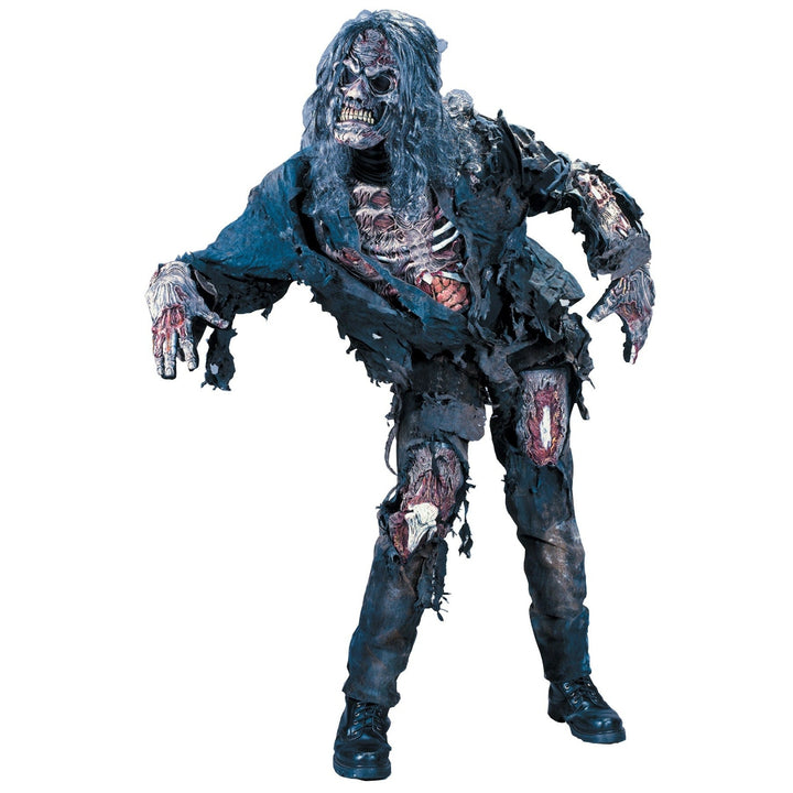 Zombie Costume Adult | Blue | Top | Trousers | Mask