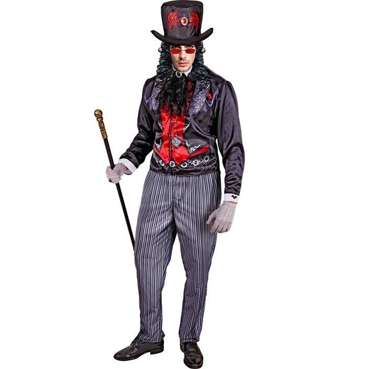 Victorian Vampire Costume | Tailcoat | Pinstripe Trousers | Top Hat
