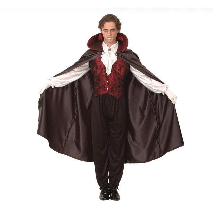 Classic Vampire Costume | High Collar Cape | Jabot Shirt | Trousers